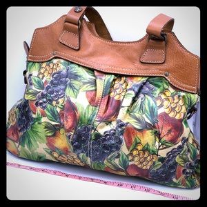 Patricia Nash Leather Bag RARE Mediterranean Fruit